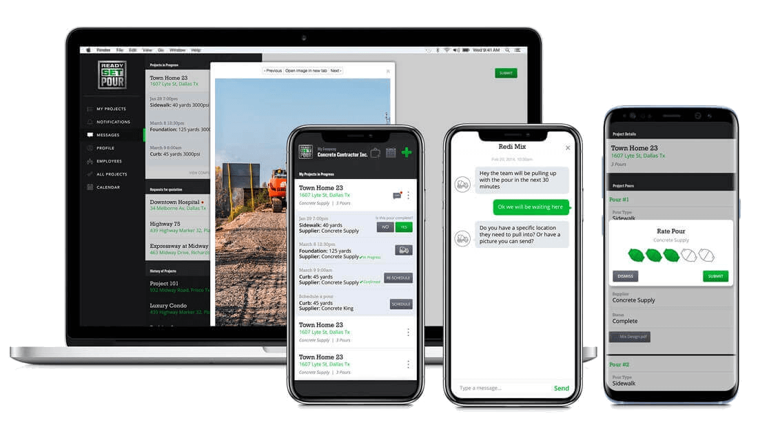 The Ready Set Pour Contractors Mobile App by 7T The Ready Set Pour Contractors Mobile App by 7T