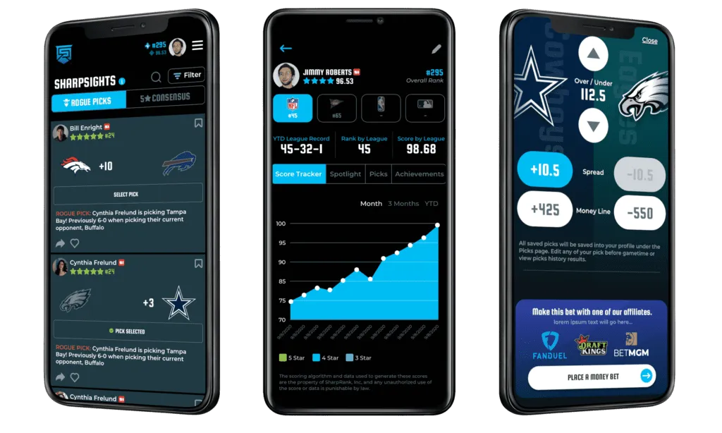 SharpRank Mobile App - Sports Betting Analytics App