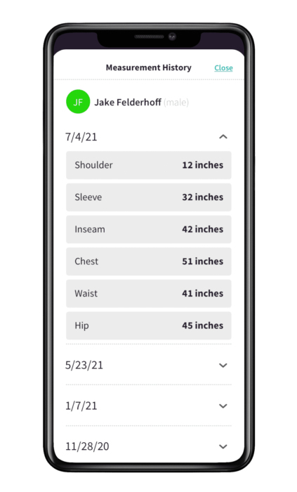 Sizini - An AI Garment Measuring Mobile App Sizini - An AI Garment Measuring Mobile App