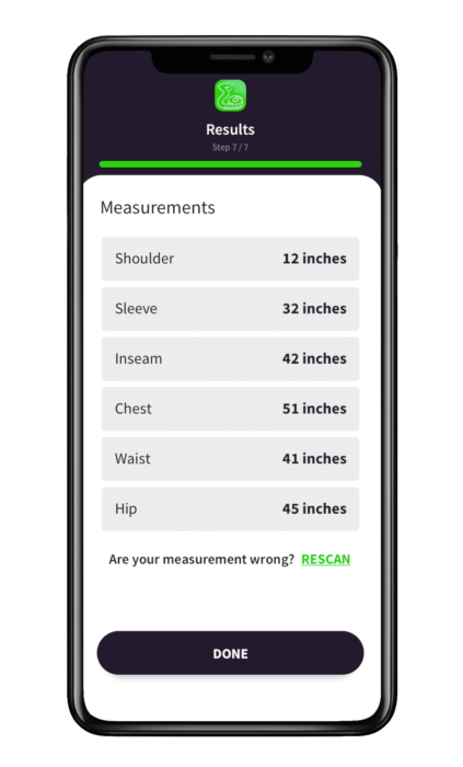 Sizini - An AI Garment Measuring Mobile App Sizini - An AI Garment Measuring Mobile App