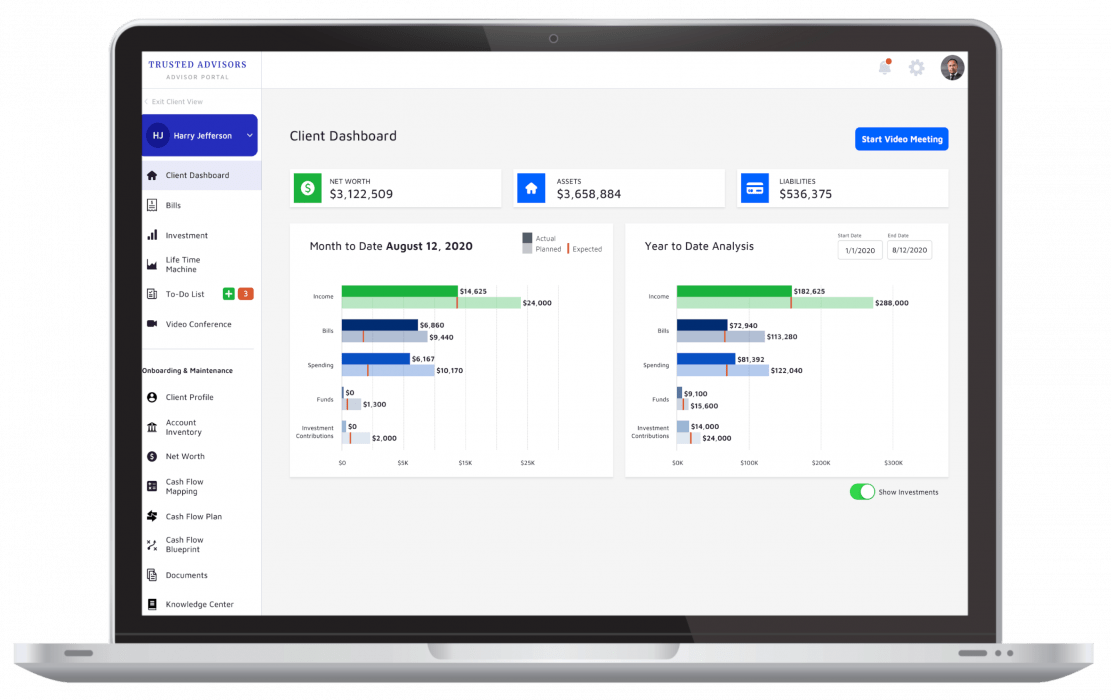 Life Style Plan Financial Planning and Wealth Management Software Platform by 7T Digital Transformation as a Service