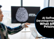 Business partners collaborating in an AI software development project.